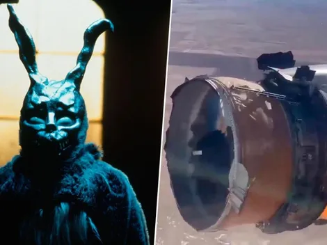 Como en Donnie Darko: un avión perdió partes de su motor en pleno viaje