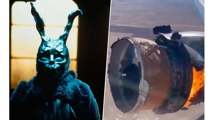 Como en Donnie Darko: un avión perdió partes de su motor en pleno viaje.