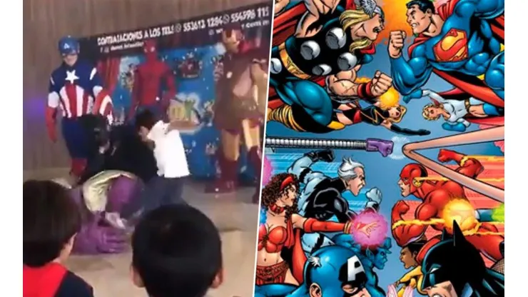 Video: un niño vence a Thanos en un épico crossover entre Marvel y DC que se hizo viral.