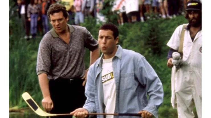 Adam Sandler y Christopher McDonald recrean Happy Gilmore a 25 años de su estreno.