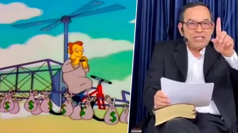 La última predicción de Los Simpson: un pastor escapó con el dinero de sus creyentes.