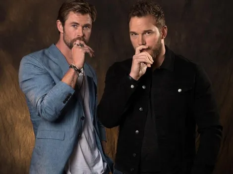 Filtran imágenes de Chris Hemsworth y Chris Pratt en el rodaje de Thor 4