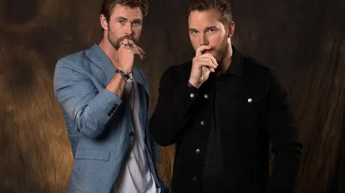 Filtran imágenes de Chris Hemsworth y Chris Pratt en el rodaje de Thor 4