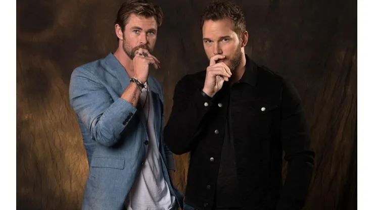 Filtran imágenes de Chris Hemsworth y Chris Pratt en el rodaje de Thor 4