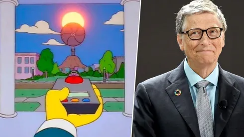 ¡Nueva predicción de Los Simpson! Bill Gates quiere tapar el sol.