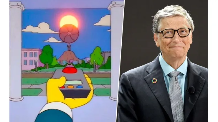 ¡Nueva predicción de Los Simpson! Bill Gates quiere tapar el sol.