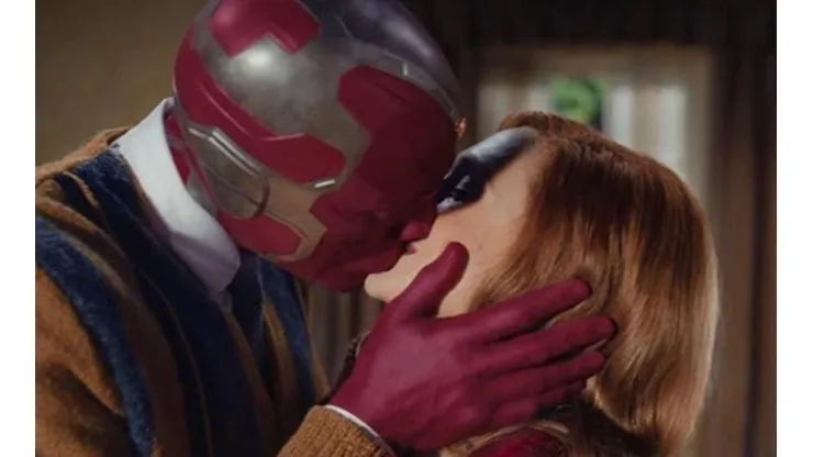 Elisabeth Olsen y Paul Bettany en WandaVision