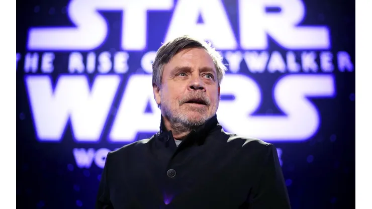 Mark Hamill en un evento de Star Wars: The Rise of Skywalker