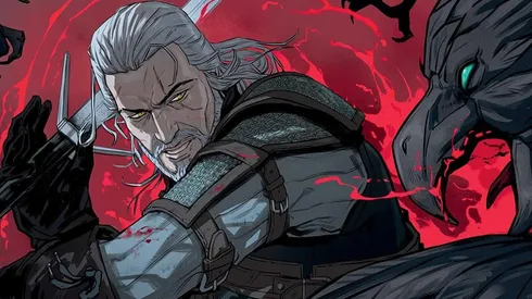 Logo oficial de 'Nightmare of the Wolf', la película anime de 'The Witcher'.