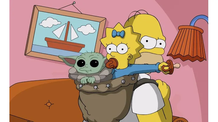 Imperdible: el video del cortometraje que reunió a Los Simpson y Baby Yoda.