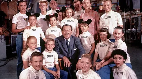 Fotografia de Walt Disney en El Club de Mickey Mouse en 1955