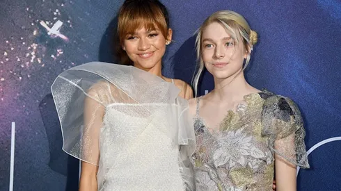 Zendaya y Hunter Schaffer en un evento de HBO
