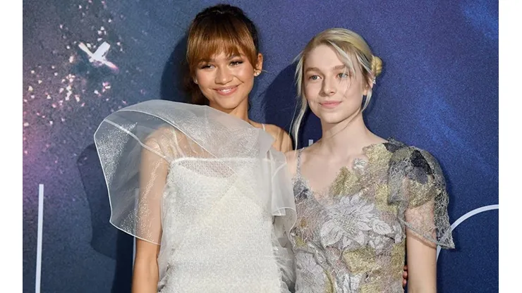 Zendaya y Hunter Schaffer en un evento de HBO