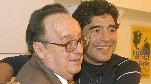 Murió Diego Maradona: el día que conoció a su ídolo, Roberto Gómez Bolaños.