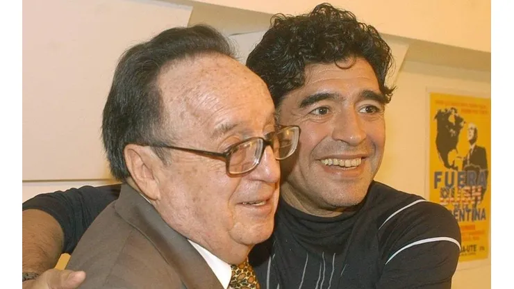 Murió Diego Maradona: el día que conoció a su ídolo, Roberto Gómez Bolaños.