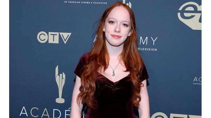 Amybeth McNulty se puso azul y causó sensación en las redes