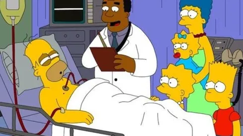 Escena de Los Simpson
