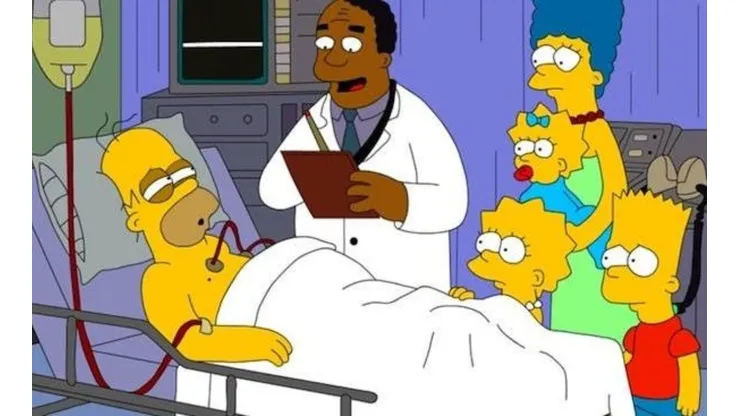 Escena de Los Simpson