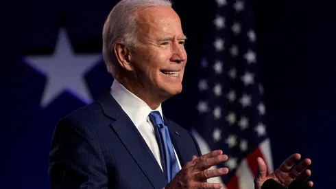 Joe Biden en un discurso en Dellaware