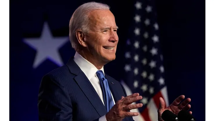 Joe Biden en un discurso en Dellaware