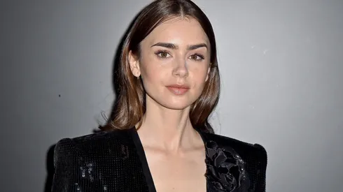 Lily Collins en la semana de la moda de París