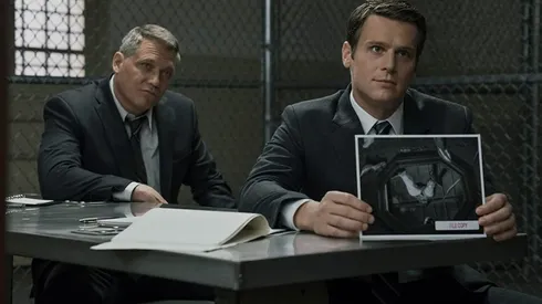 Holt McCallany y Jonathan Groff en Mindhunter