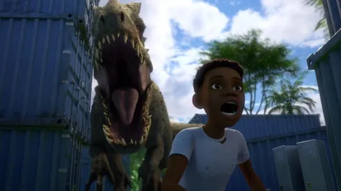 Escena de Jurassic World Campamento Cretácico