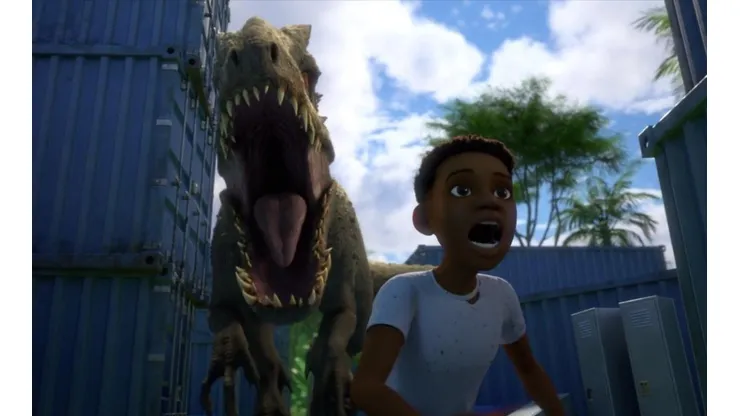 Escena de Jurassic World Campamento Cretácico