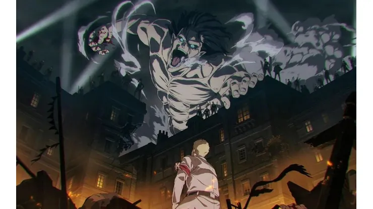 Escena de Shingeki no Kyojin