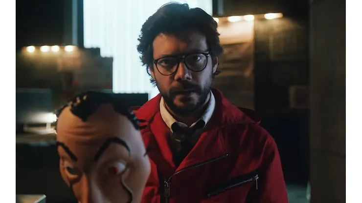 'El Profesor' viraliza una foto de 'La Casa de Papel'.