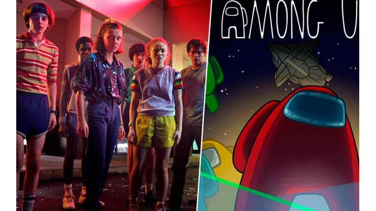 Recrean escenas de 'Stranger Things' en Among Us.