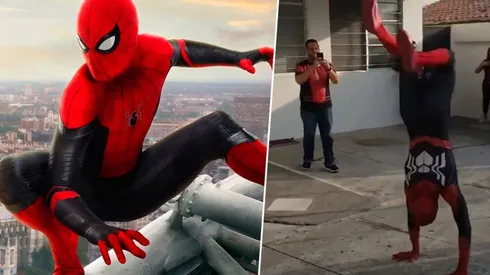 Imitador de Spider-Man causa furor en las redes sociales