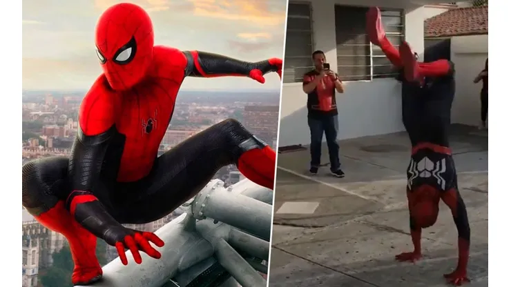 Imitador de Spider-Man causa furor en las redes sociales