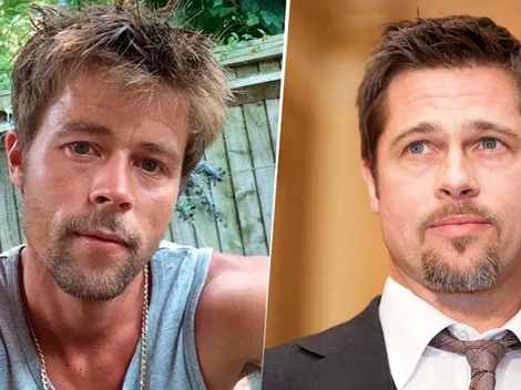 Un albañil cambió su estilo de vida por su increíble parecido a Brad Pitt
