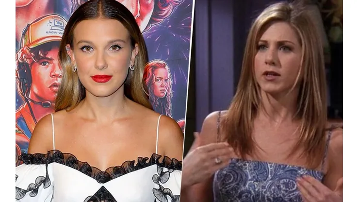 Foto: Millie Bobby Brown copió el look de Jennifer Aniston en la serie 'Friends'