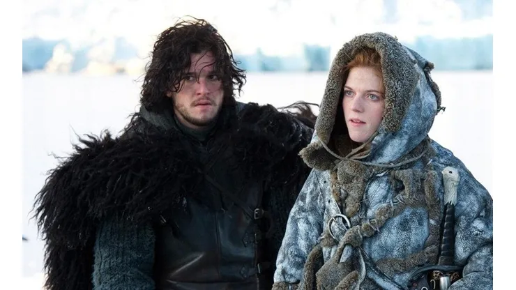 Lit Harrington y Rose Leslie en Game of Thrones