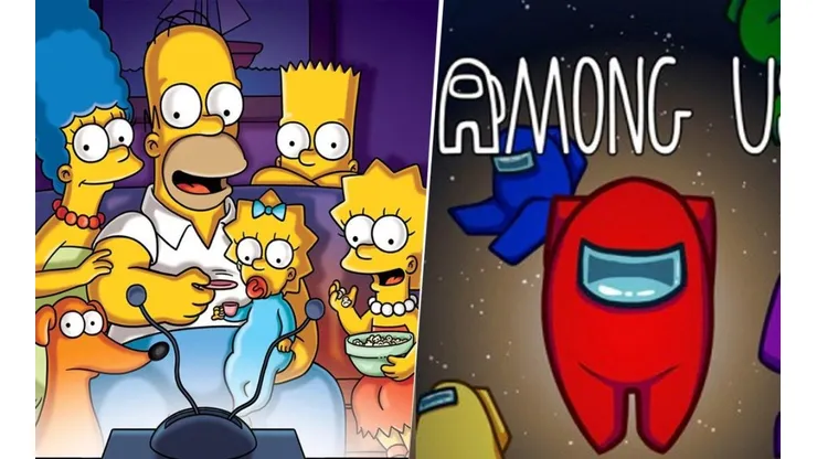 Los Simpsons y la extraña relación que tiene con el videojuego 'Among Us'.