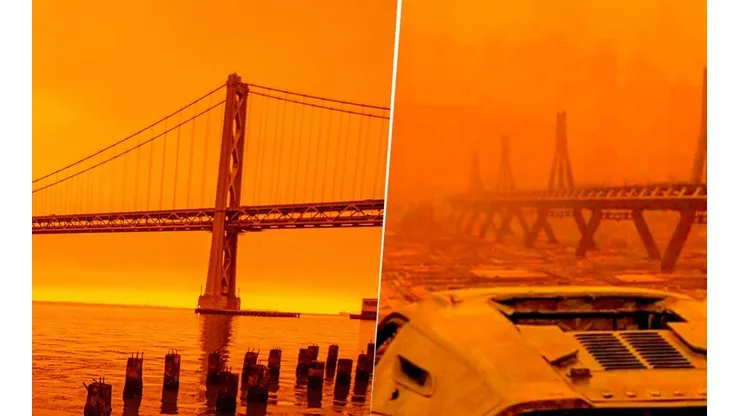 Increíbles imágenes: incendios en California recuerdan escenas de Blade Runner