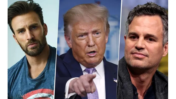 La crítica de Mark Ruffalo a Donald Trump para defender a Chris Evans por su foto íntima filtrada