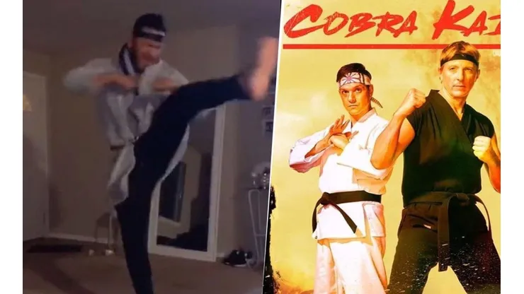 El video viral de un fanático imitando a los luchadores de 'Cobra Kai' se viraliza en las redes