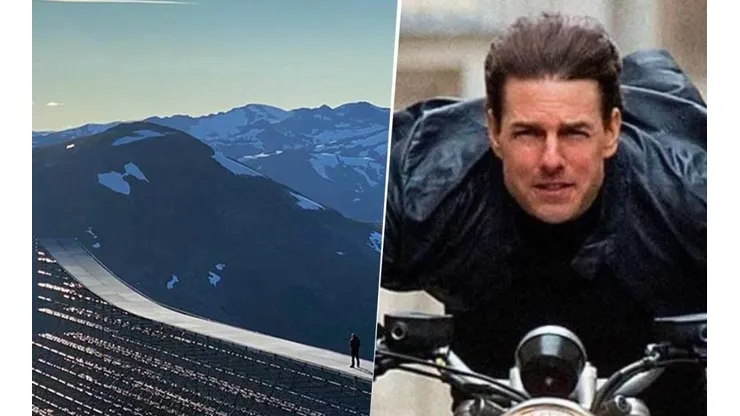 El video de Tom Cruise saltando al vacío en la grabación de la película 'Misión Imposible 7' causa furor