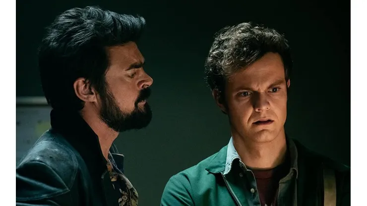 Jack Quaid y Karl Urban en The Boys