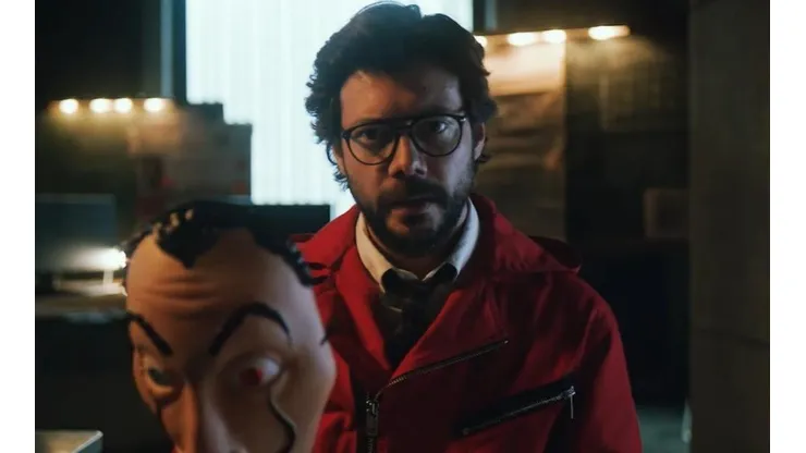 La foto de 'El Profesor' antes del primer día de grabación de la temporada final de 'La Casa de Papel'