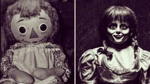 La muñeca real y la muñeca de la película Annabelle