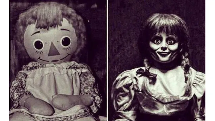 La muñeca real y la muñeca de la película Annabelle