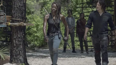 Norman Reedus y Danai Gurira