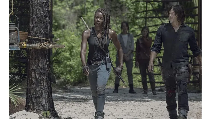 Norman Reedus y Danai Gurira