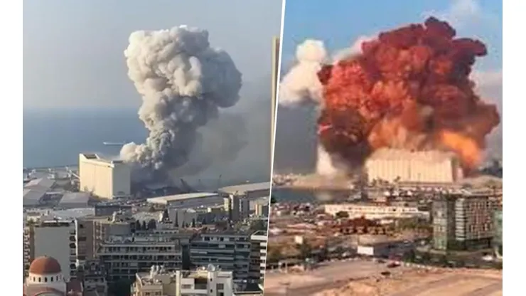 Explosión en Beirut: el impactante video, similar a una escena de película