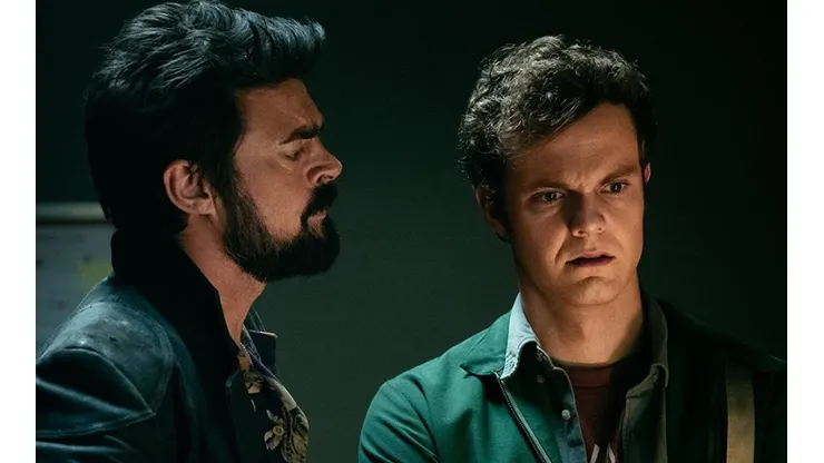 Karl Urban y Jack Quaid en The Boys