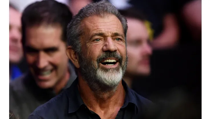 Mel Gibson en la tribuna del UFC 229 en 2019